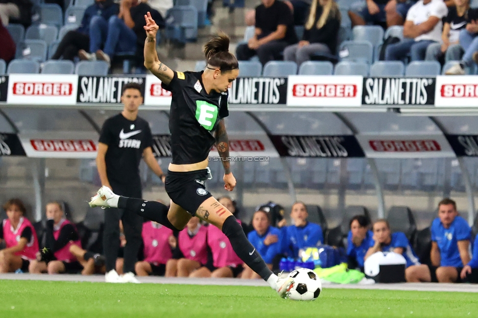Sturm Frauen - Wolfsburg
UEFA Womens Europa Cup Qualifikation, 2. Runde, SK Sturm Graz Frauen - VfL Wolfsburg, Stadion Graz-Liebenau, 30.09.2026.Foto zeigt Lilla Sipos (Sturm Frauen)
