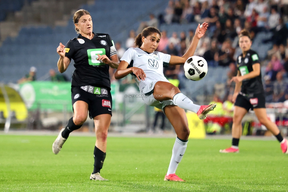 Sturm Frauen - Wolfsburg
UEFA Womens Europa Cup Qualifikation, 2. Runde, SK Sturm Graz Frauen - VfL Wolfsburg, Stadion Graz-Liebenau, 30.09.2026.Foto zeigt Sophie Maierhofer (Sturm Frauen)
