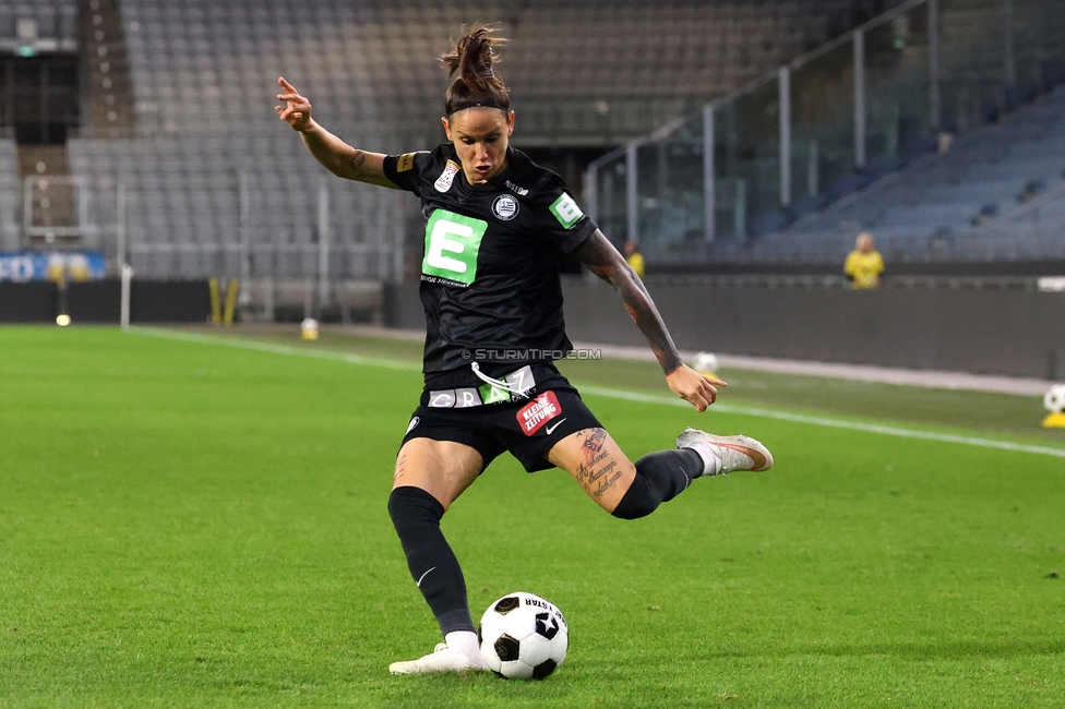 Sturm Frauen - Wolfsburg
UEFA Womens Europa Cup Qualifikation, 2. Runde, SK Sturm Graz Frauen - VfL Wolfsburg, Stadion Graz-Liebenau, 30.09.2026.Foto zeigt Lilla Sipos (Sturm Frauen)
