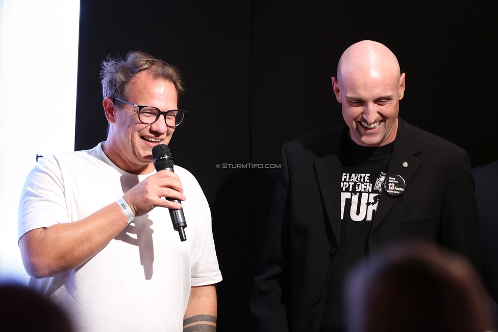 4. Sturmhistorischer Themenabend
4. Sturmhistorischer Themenabend - 20 Jahre Zwangsausgleich, Sportsbar - Das Eggenberg, Graz, 02.10.2026.

Foto zeigt Mario Kienzl (ehem. Spieler Sturm)

