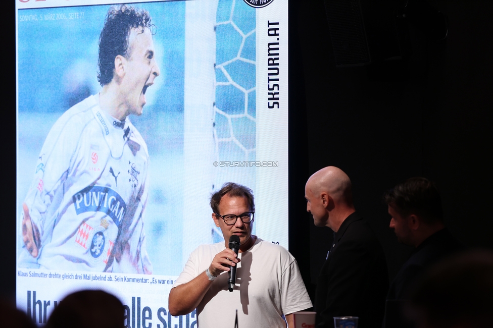 4. Sturmhistorischer Themenabend
4. Sturmhistorischer Themenabend - 20 Jahre Zwangsausgleich, Sportsbar - Das Eggenberg, Graz, 02.10.2026.

Foto zeigt Mario Kienzl (ehem. Spieler Sturm)
