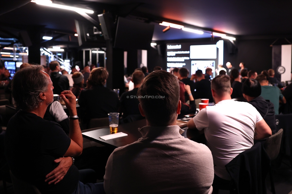 4. Sturmhistorischer Themenabend
4. Sturmhistorischer Themenabend - 20 Jahre Zwangsausgleich, Sportsbar - Das Eggenberg, Graz, 02.10.2026.

Foto zeigt Gaeste
