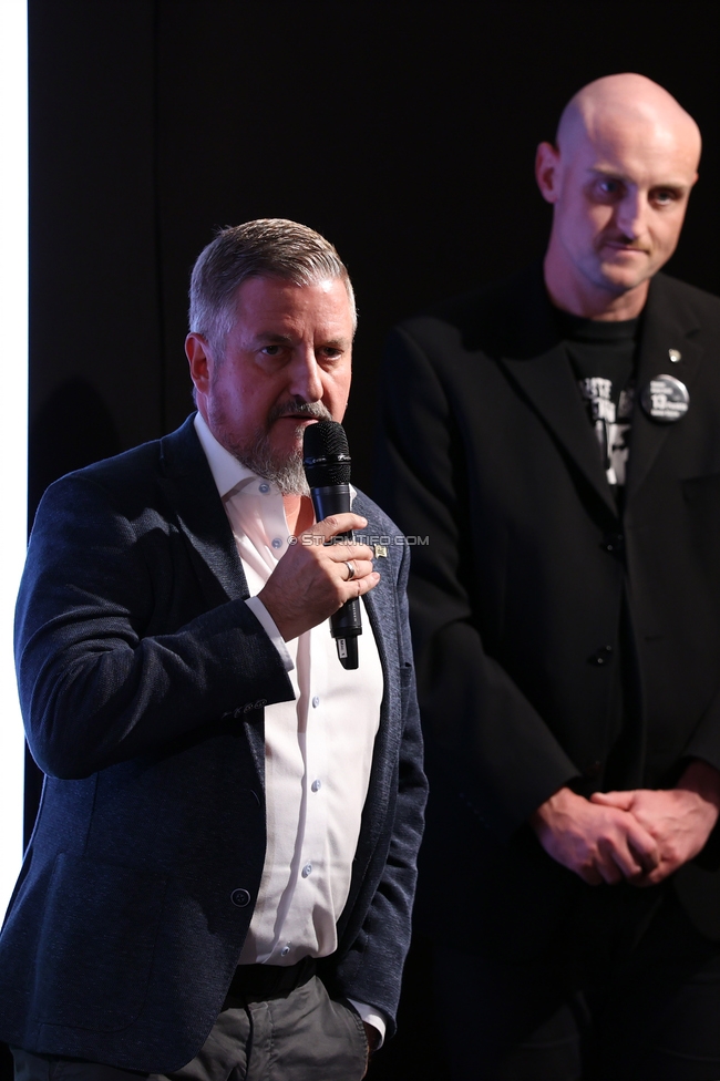 4. Sturmhistorischer Themenabend
4. Sturmhistorischer Themenabend - 20 Jahre Zwangsausgleich, Sportsbar - Das Eggenberg, Graz, 02.10.2026.

Foto zeigt Alexander Stangl (ehem. Vorstand Sturm)
