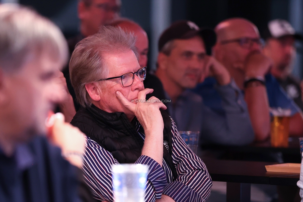 4. Sturmhistorischer Themenabend
4. Sturmhistorischer Themenabend - 20 Jahre Zwangsausgleich, Sportsbar - Das Eggenberg, Graz, 02.10.2026.

Foto zeigt Herbert Troger (ehem. Vorstand Sturm)
