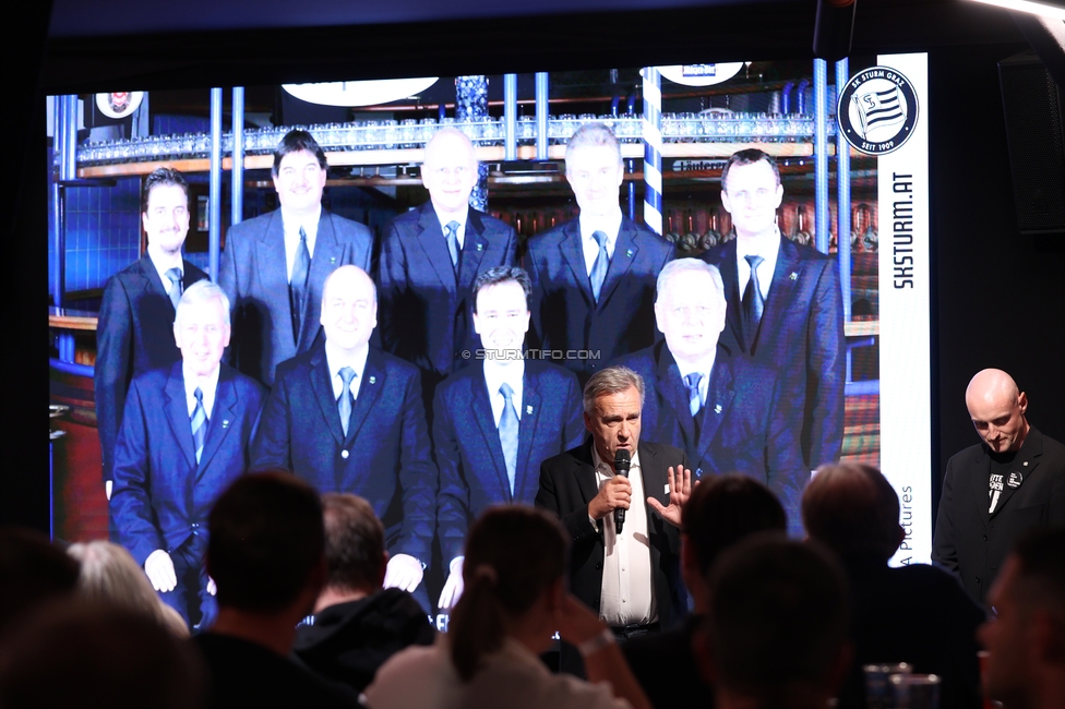4. Sturmhistorischer Themenabend
4. Sturmhistorischer Themenabend - 20 Jahre Zwangsausgleich, Sportsbar - Das Eggenberg, Graz, 02.10.2026.

Foto zeigt Christian Jauk (Praesident Sturm)
