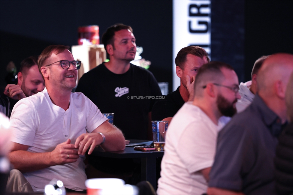 4. Sturmhistorischer Themenabend
4. Sturmhistorischer Themenabend - 20 Jahre Zwangsausgleich, Sportsbar - Das Eggenberg, Graz, 02.10.2026.

Foto zeigt Gaeste
