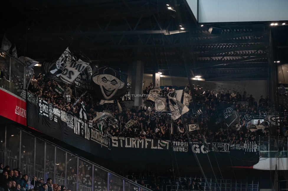 Austria Wien - Sturm Graz
Oesterreichische Fussball Bundesliga, 8. Runde, FK Austria Wien - SK Sturm Graz, Franz Horr Stadion Wien, 10.10.2026.

Foto zeigt Fans von Sturm
