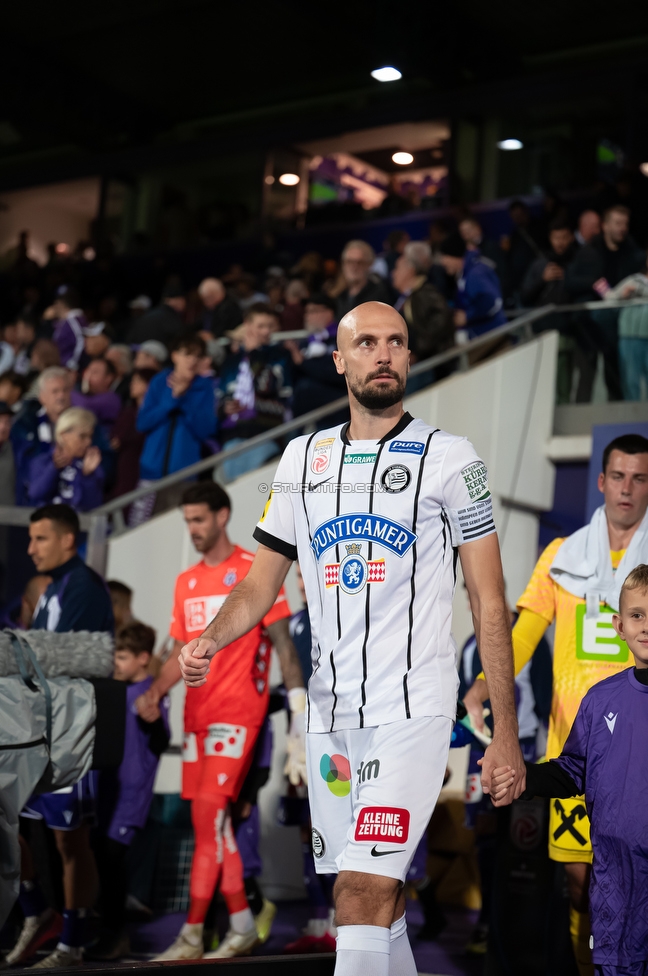 Austria Wien - Sturm Graz
Oesterreichische Fussball Bundesliga, 8. Runde, FK Austria Wien - SK Sturm Graz, Franz Horr Stadion Wien, 10.10.2026.

Foto zeigt Jon Gorenc-Stankovic (Sturm)
