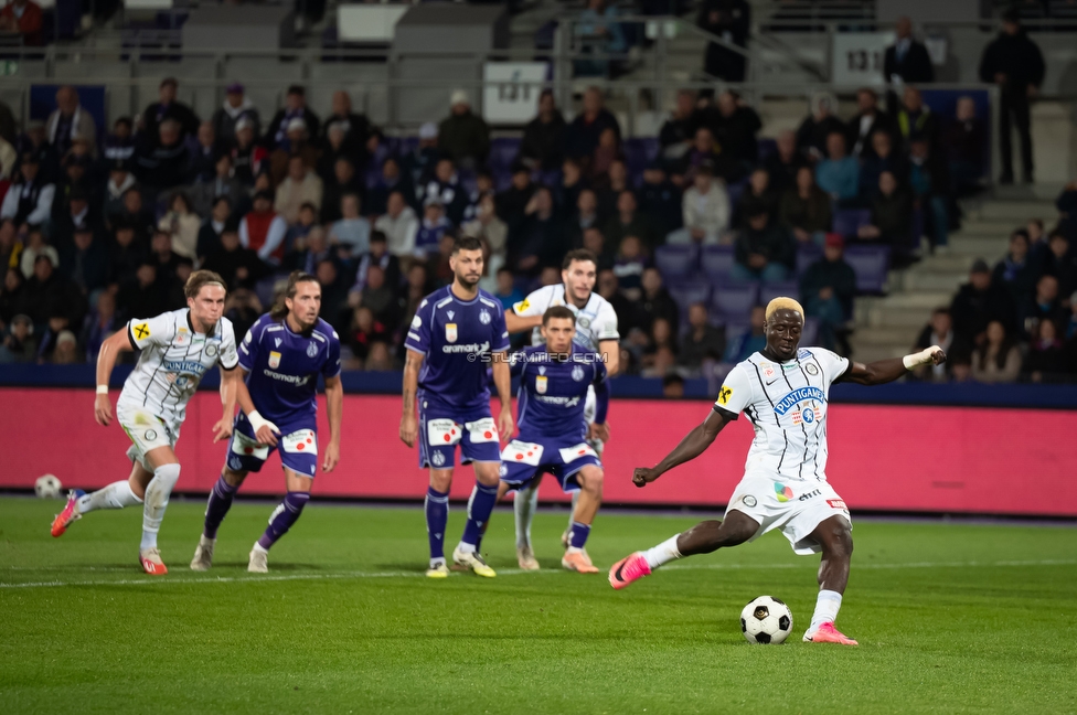 Austria Wien - Sturm Graz
Oesterreichische Fussball Bundesliga, 8. Runde, FK Austria Wien - SK Sturm Graz, Franz Horr Stadion Wien, 10.10.2026.

Foto zeigt Oumar Diakite (Sturm)
Schlüsselwörter: torjubel