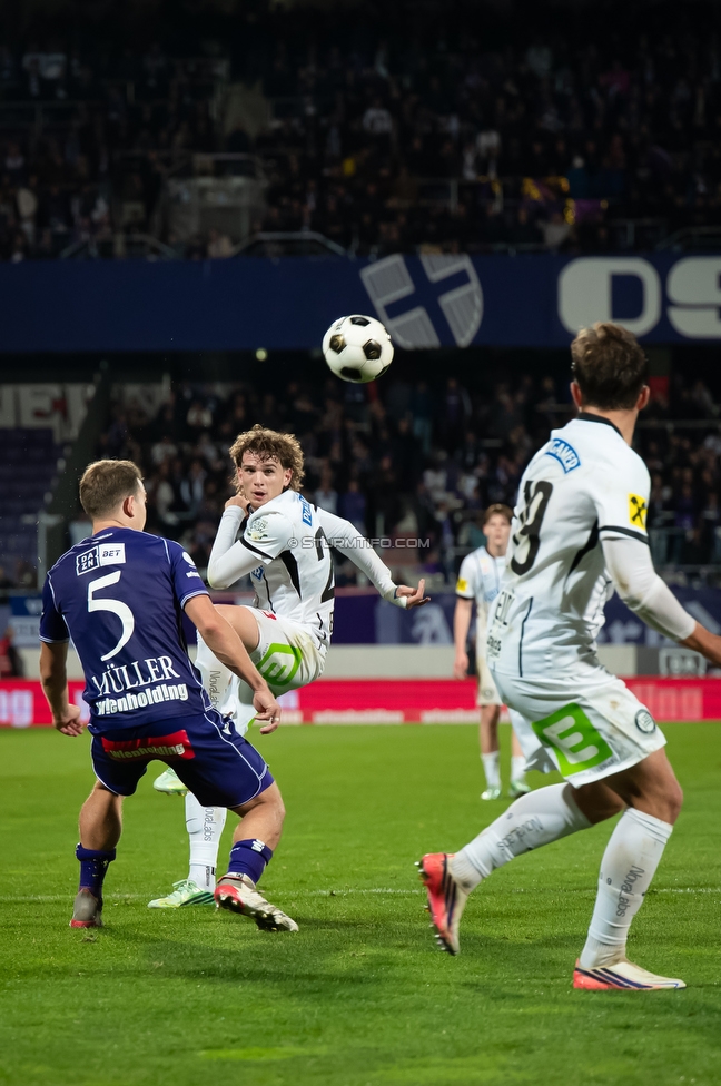 Austria Wien - Sturm Graz
Oesterreichische Fussball Bundesliga, 8. Runde, FK Austria Wien - SK Sturm Graz, Franz Horr Stadion Wien, 10.10.2026.

Foto zeigt Luis Balbo (Sturm)
